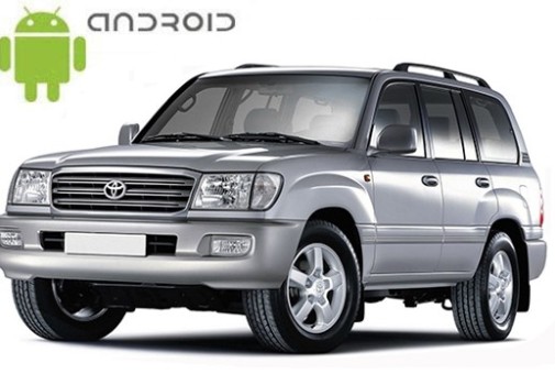 Toyota Land Cruiser 100 Facelift (2002-2007) встановлений головний пристрій на базі Android