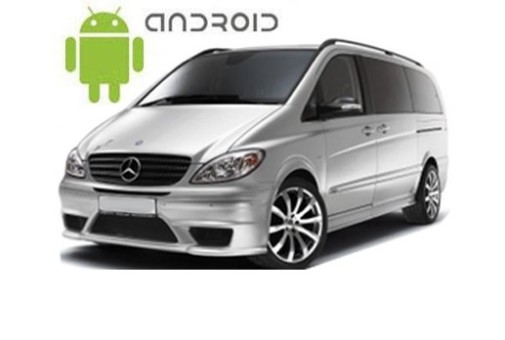 Mercedes-Benz Vito/Metris W447 (2014+) з встановленим штатним головним пристроєм Android