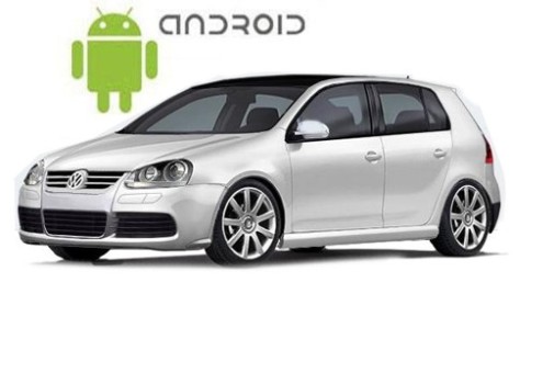 Volkswagen Golf 5 (2003-2009) з встановленим головним пристроєм на Android