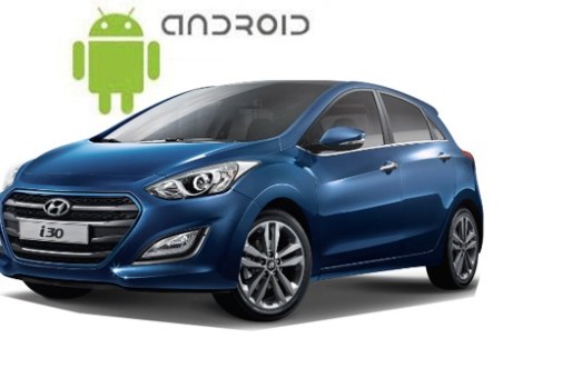 Hyundai i30 2 Gen GD (2012-2017) з встановленим головним пристроєм на Android