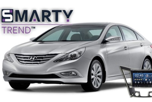 Hyundai Sonata 6 Gen YF (2009-2014) з встановленим головним пристроєм на Android