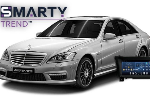 Mercedes-Benz S-Class W221 (2008) установлена магнитола на Андроиде