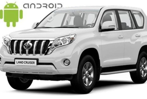 Toyota LC Prado 150 (2013-2017) с установленным штатным головным устройством Android