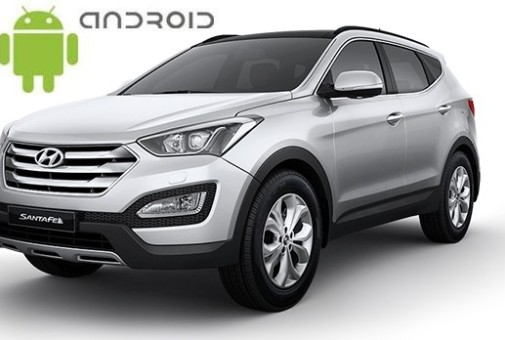 Hyundai Santa Fe 3 Gen (2012-2018) з встановленим штатним головним пристроєм Android