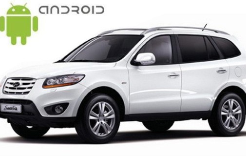 Hyundai Santa Fe 2 Gen CM (2006-2012) з встановленим головним пристроєм на Android