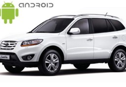 Hyundai Santa Fe 2 Gen CM (2006-2012) з встановленим головним пристроєм на Android