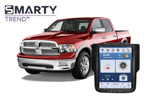 Dodge RAM 4 Gen (2009-2018) встановлений головний пристрій на Android