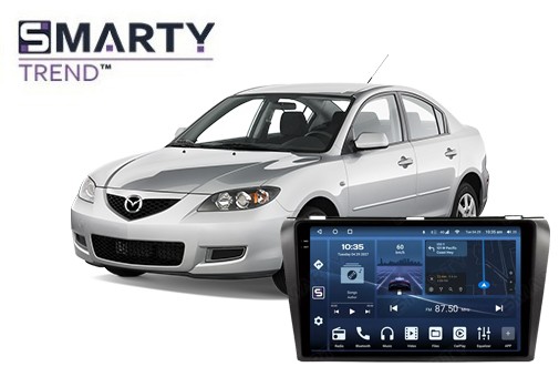 Mazda 3 (2003-2009) з встановленим головним пристроєм на Android