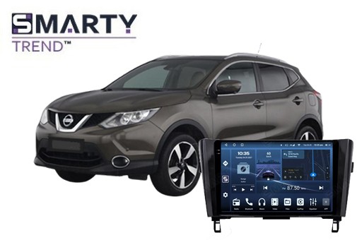 Nissan Qashqai J11 2016 встановлена ​​магнітола на Андроїді 