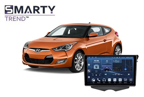 Hyundai Veloster (2011-2017) встановлений головний пристрій на Android