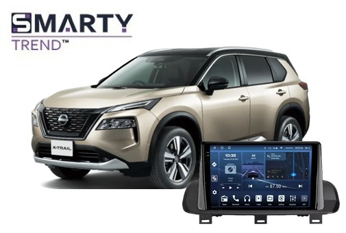 Nissan X-Trail 4 покоління T33 (2021+) з встановленим головним пристроєм на базі Android