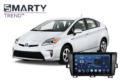 Toyota Prius XW30 (2009-2015) встановлений головний пристрій на Android