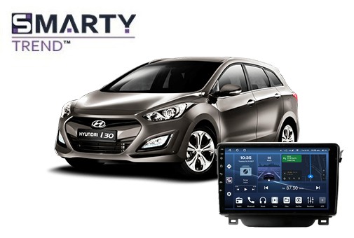 Hyundai i30 2 Gen (2012-2017) з встановленим головним пристроєм на Android