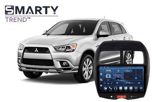 Mitsubishi ASX (2010-2016) з встановленим головним пристроєм на Android