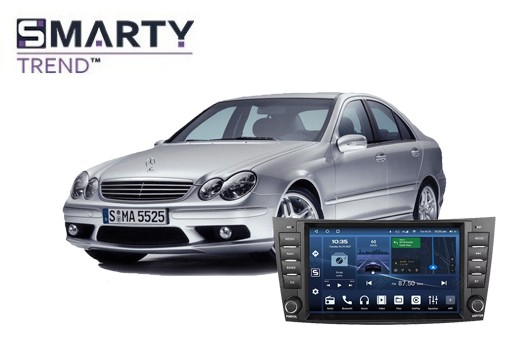 Mercedes-Benz C-Class W203 (2005-2008) встановлений штатний головний пристрій на базі Android