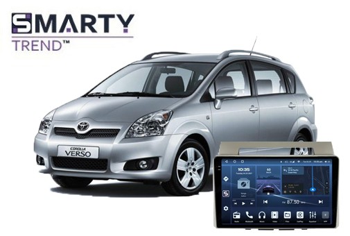 Toyota Corolla Verso (2004-2009) встановлений головний пристрій на Android