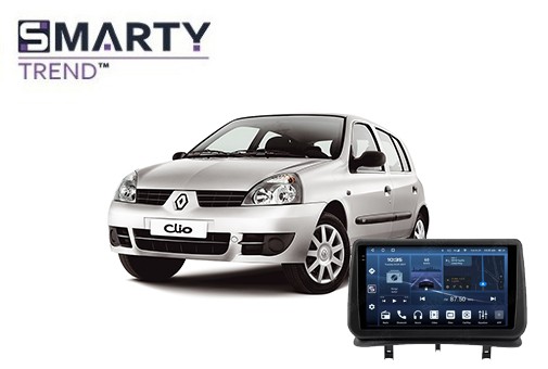 Renault Clio 3 (2005-2012) з встановленим головним пристроєм на Android