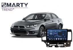 Mitsubishi Lancer 10 (2007-2015) з встановленим головним пристроєм на Android