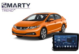 Honda Civic 9 Gen (2012-2015) з встановленим головним пристроєм на Android