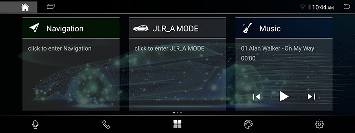 Home screen for Land Rover GN
