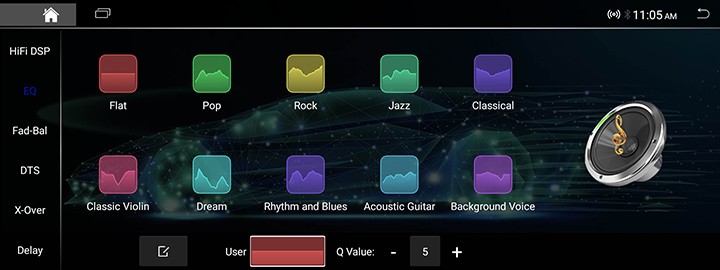 Equalizer presest Land Rover