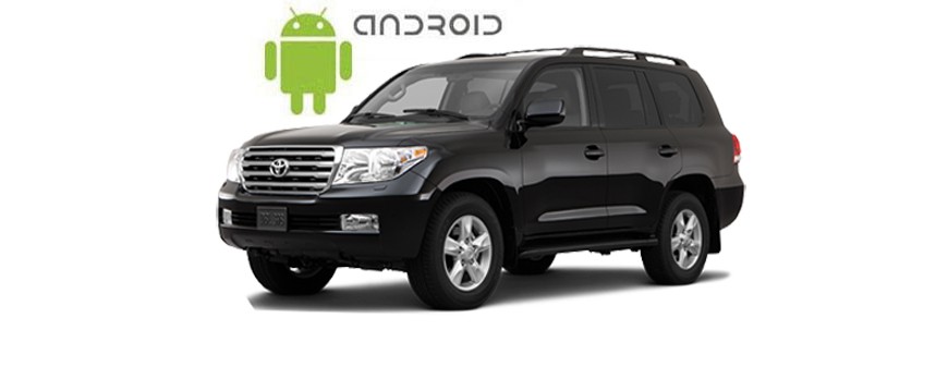Пример установленной магнитолы SMARTY Trend на ОС Android 6.0 в Toyota Land Cruiser 200 (2008-2015).
