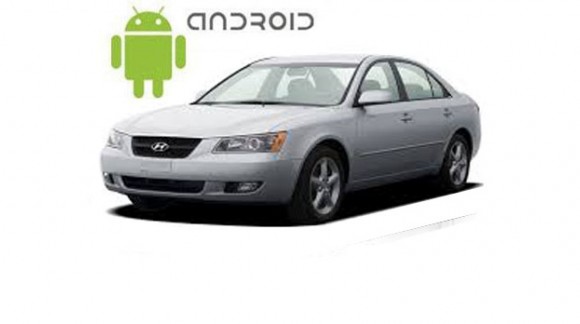 Пример установленной магнитолы SMARTY Trend на ОС Android в Hyundai Sonata.