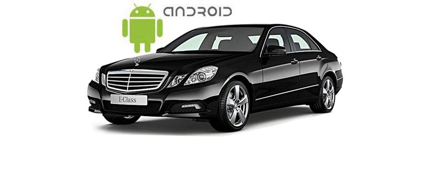 Пример установленной магнитолы SMARTY Trend на ОС Android 6 в Mercedes Benz E-Class (w212). 