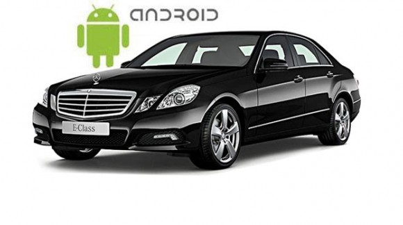 Пример установленной магнитолы SMARTY Trend на ОС Android 6 в Mercedes Benz E-Class (w212). 