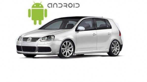 Пример установленной магнитолы SMARTY Trend на ОС Android 6 в Volkswagen Golf V.