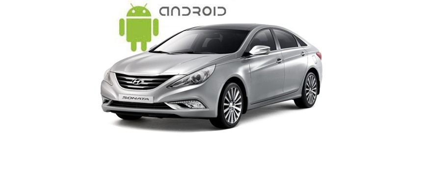 Пример установленной магнитолы SMARTY Trend на ОС Android 6 в Hyundai Sonata (2010-2015). 