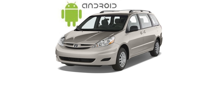 Пример установленной универсальной магнитолы SMARTY Trend на ОС Android 6.0.1 (Marshmallow) в автомобиле Toyota Sienna 2009.