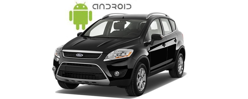 Пример установленной магнитолы SMARTY Trend на ОС Android 6.0.1 (Marshmallow) в автомобиле Ford Kuga.