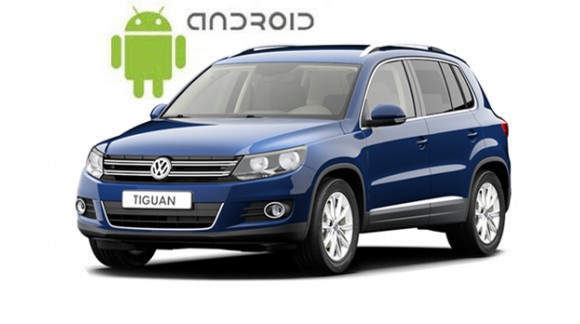 Пример установленной магнитолы SMARTY Trend на ОС Android 6.0.1 (Marshmallow) в автомобиле Volkswagen Tiguan.