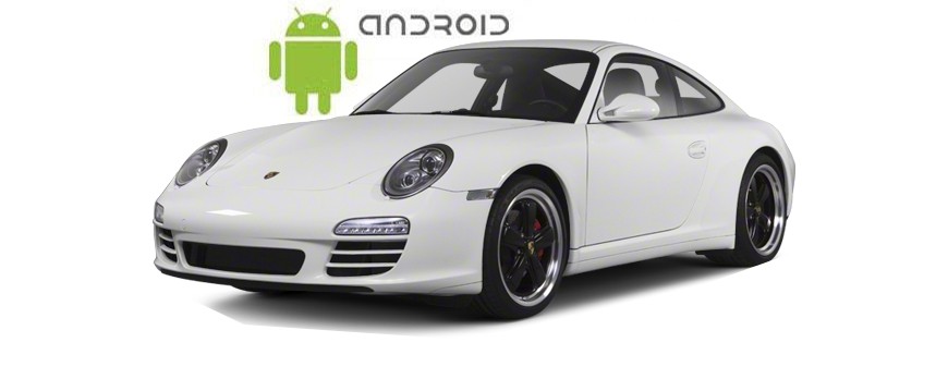 Пример установленной магнитолы SMARTY Trend на ОС Android в автомобиле Porsche 911 (997) 2004-2012.