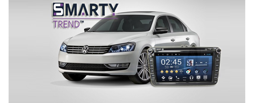 Пример установки головного устройства от компании Smarty Trend в автомобиль Volkswagen Passat B7.