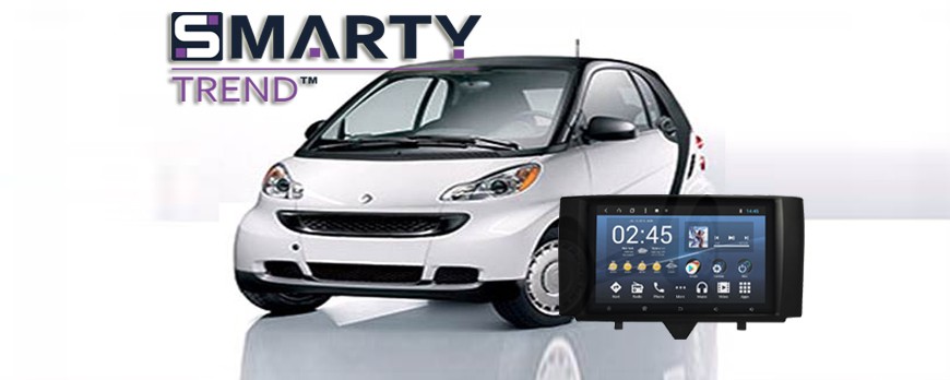 Пример установки головного устройства от компании SMARTY Trend в автомобиль Mersedes Bens Smart
