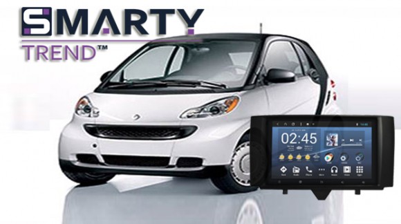 Пример установки головного устройства от компании SMARTY Trend в автомобиль Mersedes Bens Smart